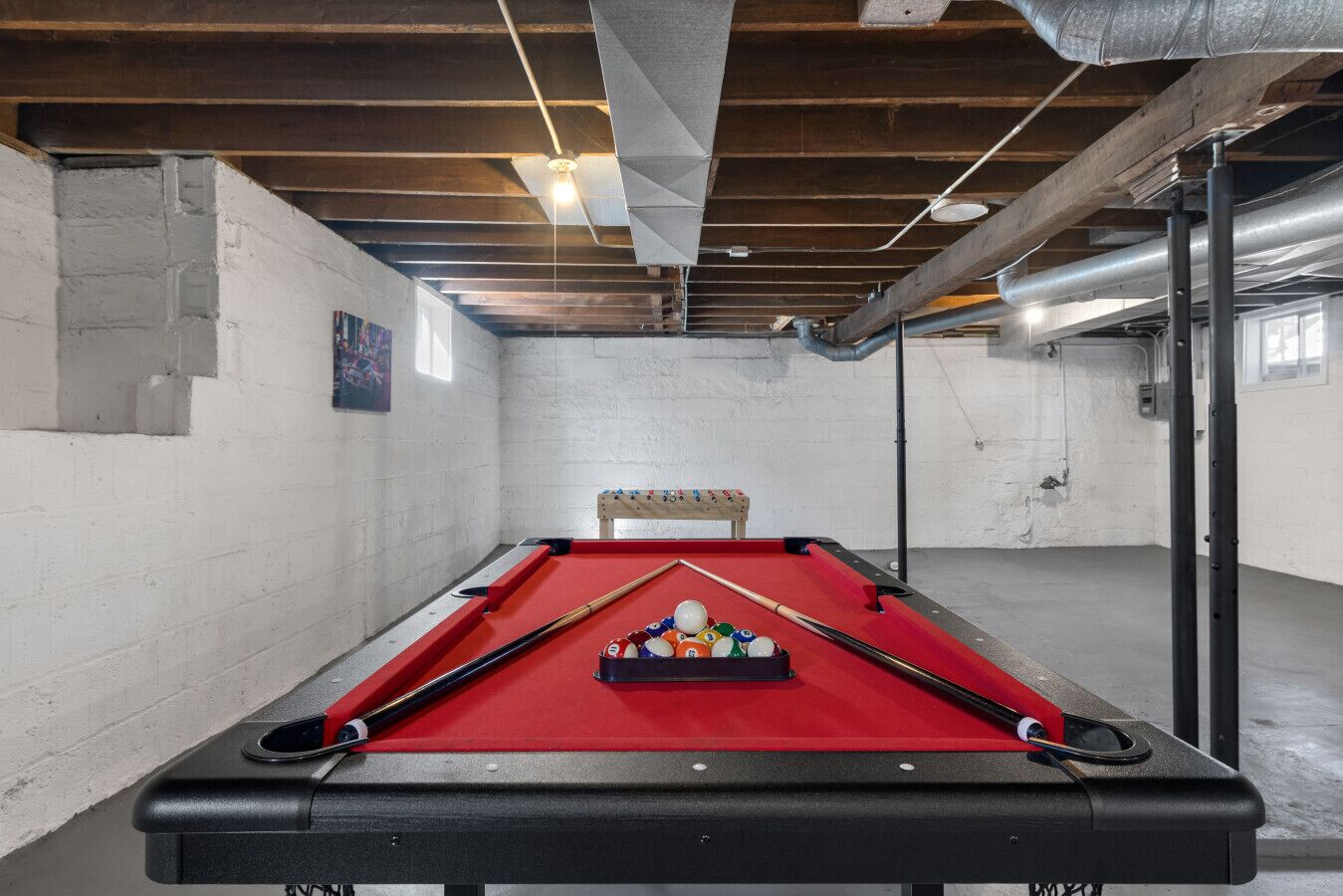 Inviting space where guests can play games, or unwind