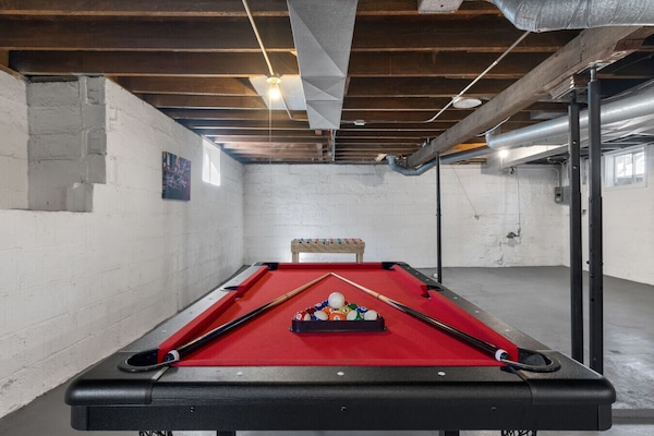 Inviting space where guests can play games, or unwind