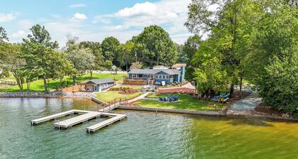 Spacious 4-Bedroom Lakefront Home w/ Hot Tub, Private Dock & 2 Master Suites