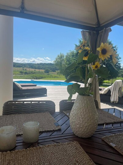 Private Luxury Farmhouse near Gothenburg - Pool, Sauna & Horses