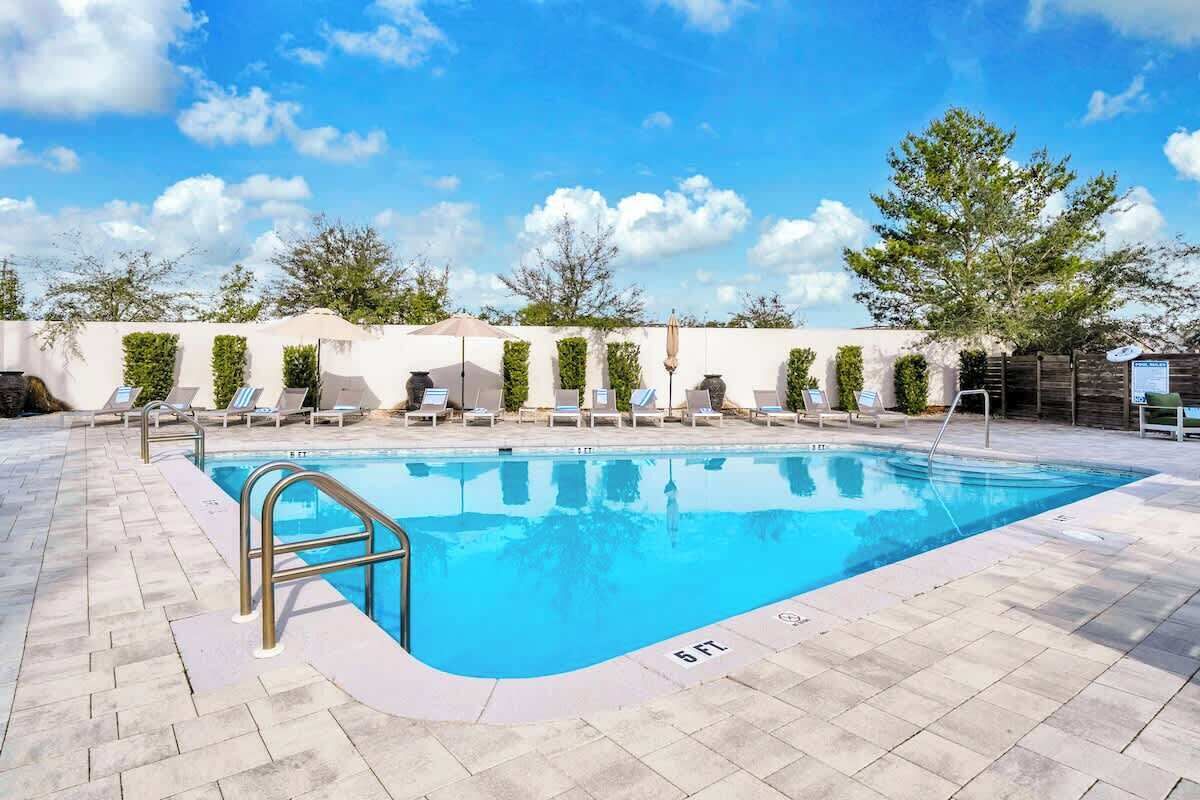 A heated pool