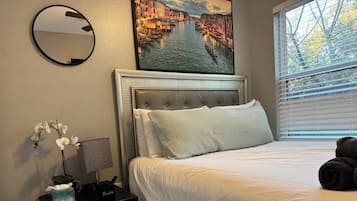 2 dormitorios, tabla de planchar con plancha, wifi y ropa de cama