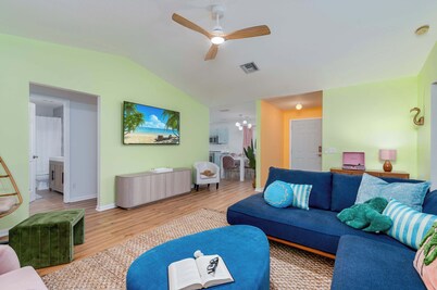 5 Mi to Beach, Game Room with Karaoke, Grill