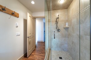 Shower, towels - New! 30-Day Min | Whitefish Lake Views | 3BR Condo w/ Deck Near Downtown (Whitefish)