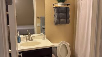 Serviettes fournies, savon, papier toilette