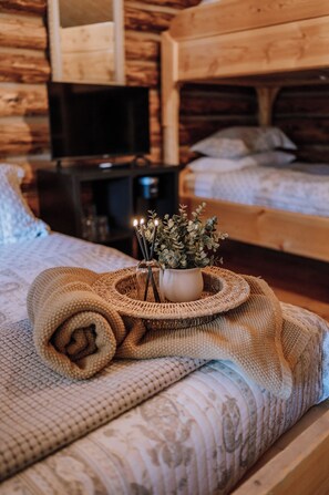 Chalet rustique Standard, patio, vue sur la montagne | Accès au Wi-Fi (inclus)