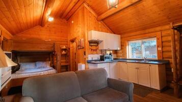 Superior Chalet, Patio, Mountain View | Living area