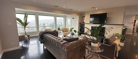 Télévision, cheminée