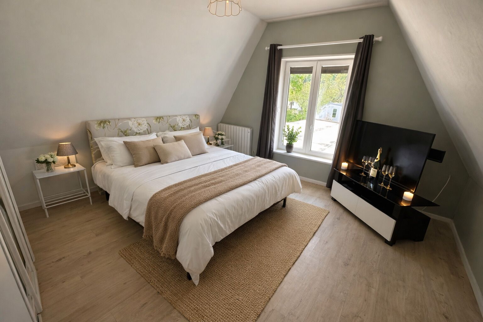 3 bedrooms, desk, iron/ironing board, free WiFi