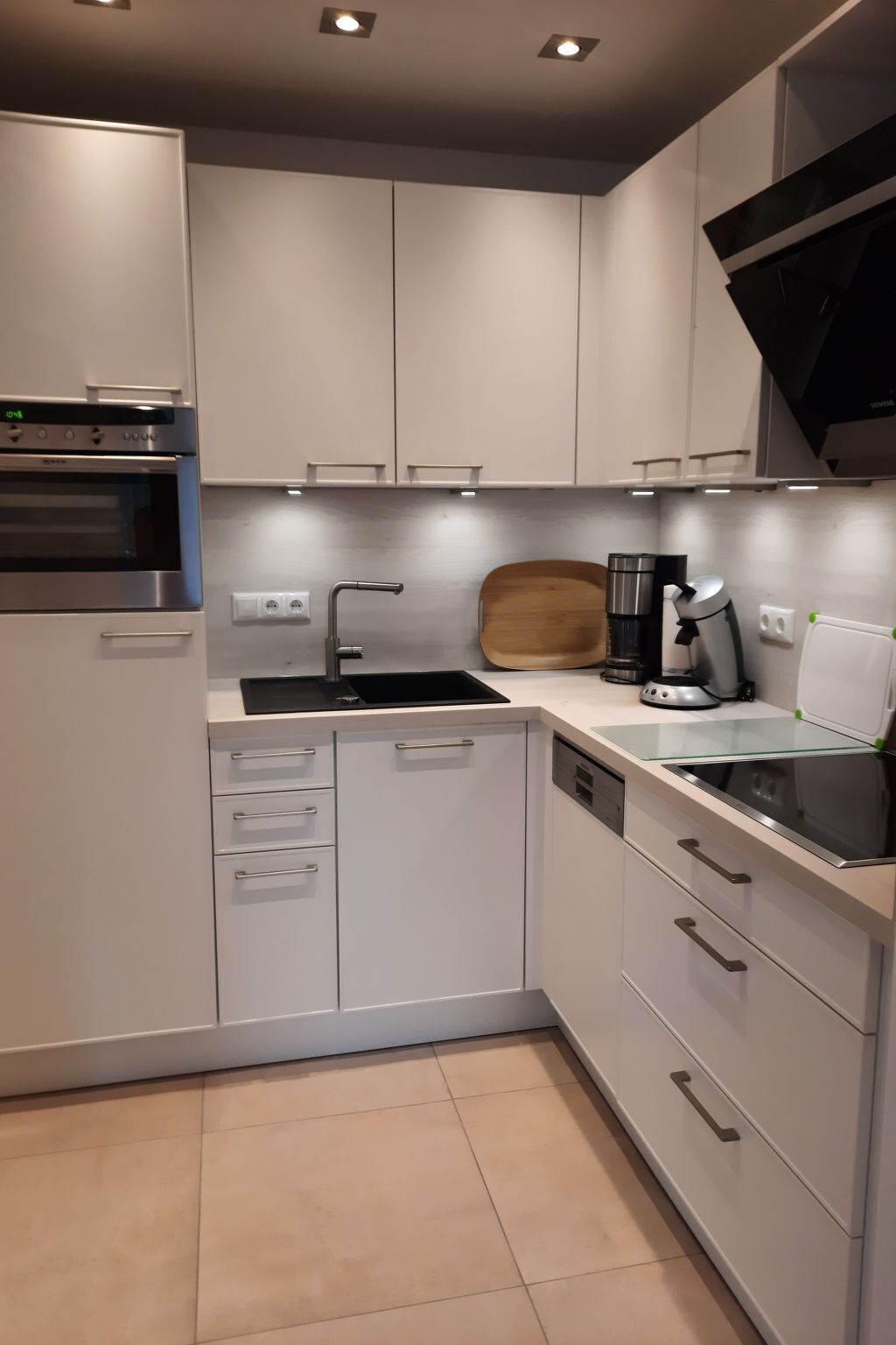 Kühlschrank, Ofen, Geschirrspüler, Kochgeschirr/Geschirr/Besteck