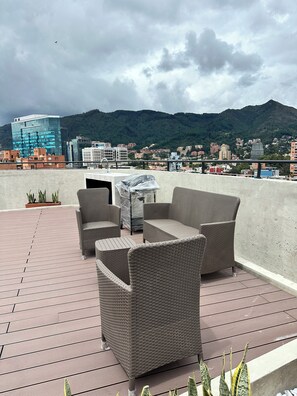 Terrace/patio - Charming apartment in Bogotá perfect for your next getaway (Bogotá)