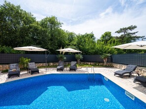 Una piscina riscaldata