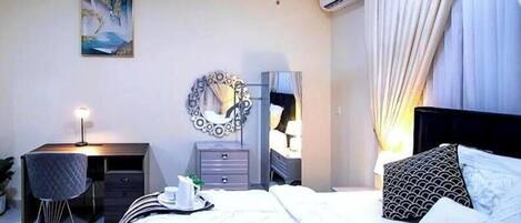 3 chambres, fer et planche Ă repasser, Wi-Fi, literie fournie