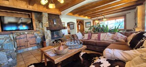 Living area - Chalet Vue Mont Blanc 8/10 persons (Megève)