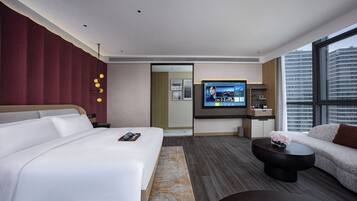 Studiosvit Basic - utsikt mot staden | Mörkläggningsgardiner, strykjärn/strykbräda och gratis wi-fi