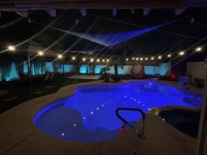 Outdoor pool, a heated pool - Luxury Home Private 5BD Near Strip - Pool/Spa, Game Room & Basketball. Groups (Las Vegas)