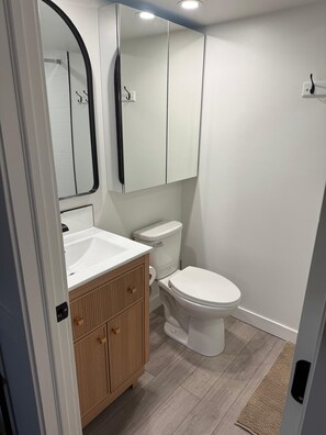 Shower, hair dryer, towels, soap - Cozy inner city  2BR 2BTHR basement (Calgary)