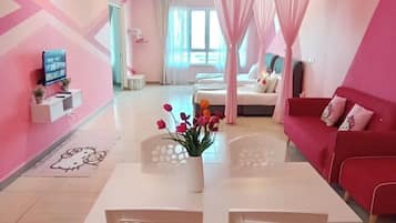 Apartemen, pemandangan kota | Area keluarga