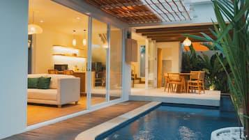 Villa Design, 2 camere da letto, piscina privata | Soggiorno