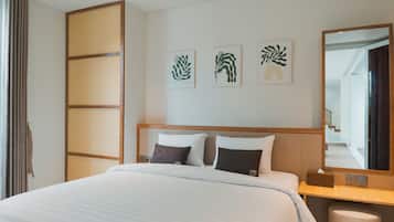 Design Villa, 3 Bedrooms, Private Pool | Desk, laptop workspace, blackout curtains, iron/ironing board