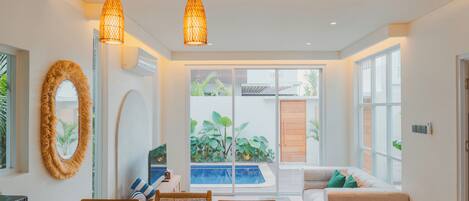 Design Villa, 2 Bedrooms, Private Pool | Living area