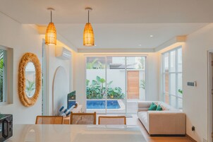 Design Villa, 2 Bedrooms, Private Pool | Living area