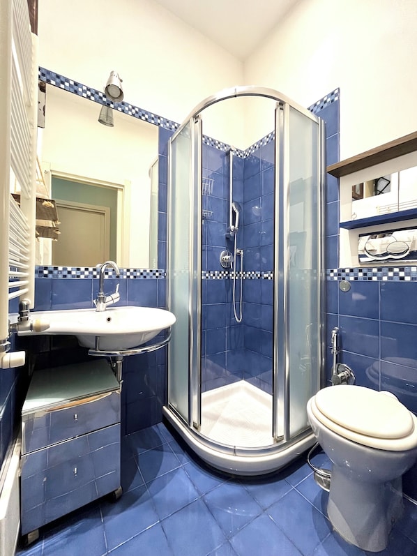 Shower, hair dryer, towels, toilet paper - The Heart of Rome (Roma)