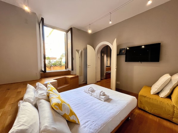 1 Schlafzimmer, kostenloses WLAN, Bettwäsche