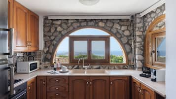 Réfrigérateur, four, plaque de cuisson, bouilloire électrique