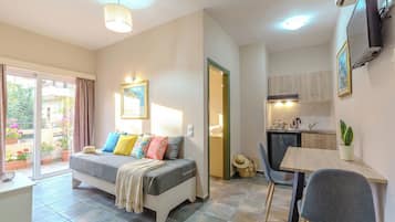 Family Apartment, Balcony, Partial Sea View | In-room safe, blackout curtains, iron/ironing board, free rollaway beds
