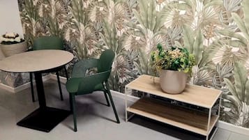 Double or Twin Room, Kitchenette | Dining