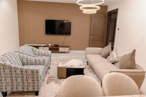 Family Apartment, Balcony, City View | Living area - Sterling Suites (Accra)