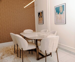 Family Apartment, Balcony, City View | In-room dining - Sterling Suites (Accra)