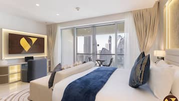 Studio Luxe, balcon, vue ville