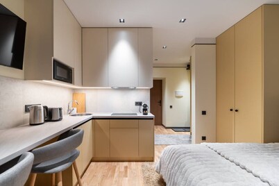 New 2026 Designer`s apartment with private parking
