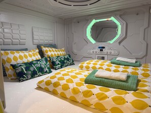Double Capsule Room | Free WiFi, bed sheets - Space capsule Hostel by Welcome Iceland  (Budardalur)