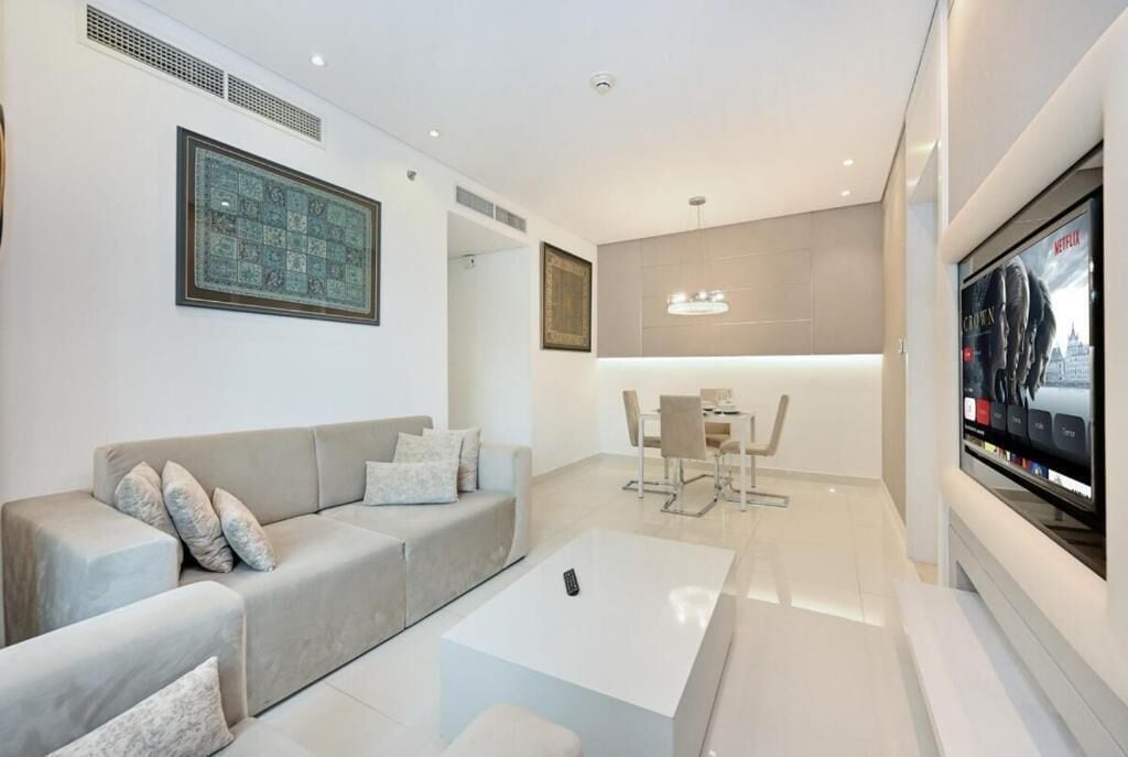 Appartement, vue ville | Coin séjour