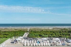 Vlak bij het strand