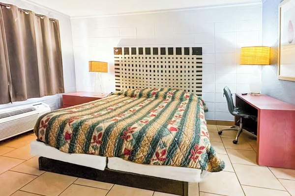 Bedroom. Interior and views may vary based on location and availability