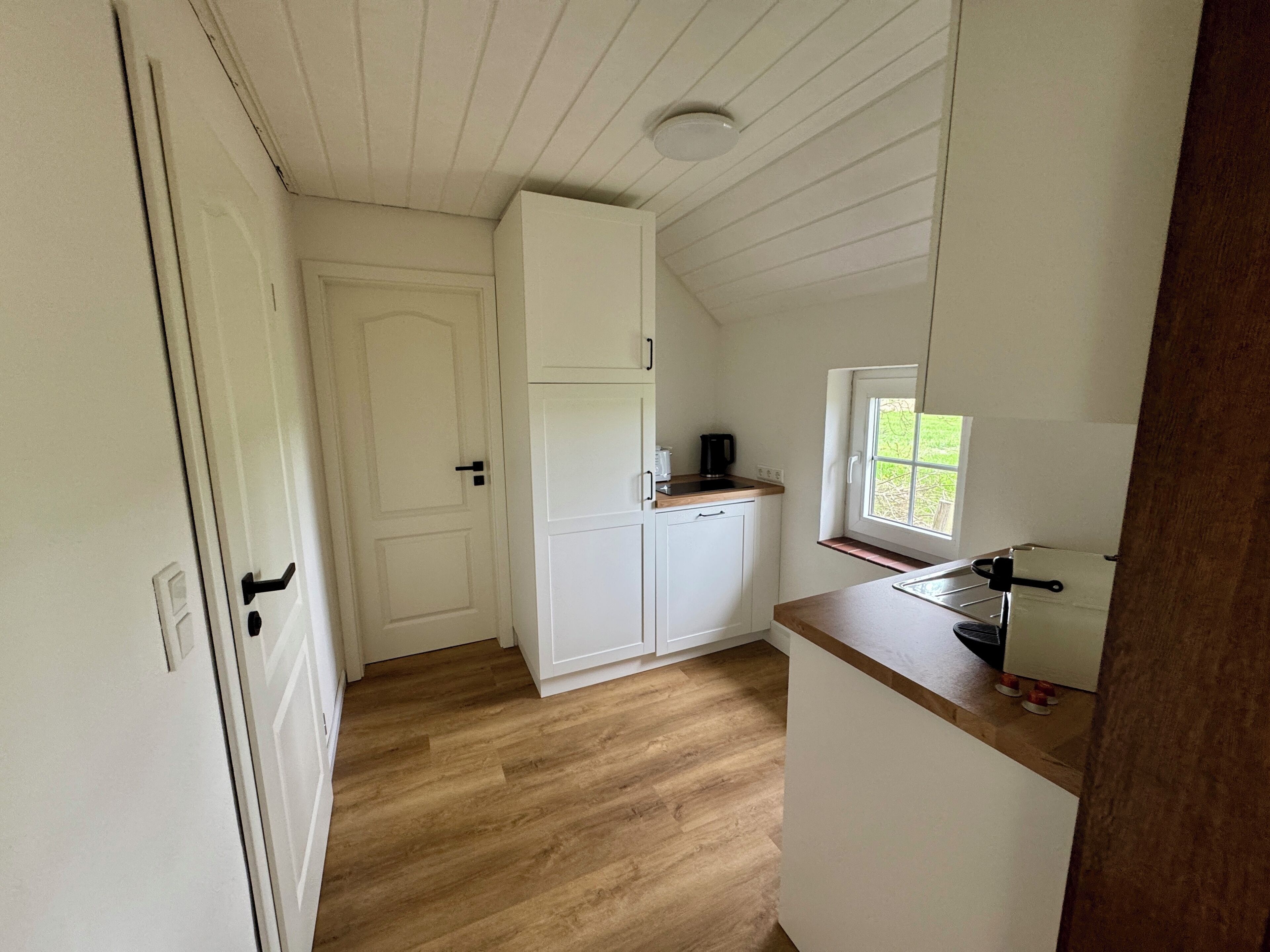 Kühlschrank, Mikrowelle, Herdplatte, Geschirrspüler