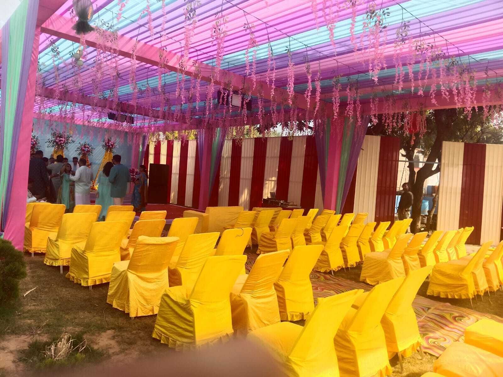 Área externa para banquete