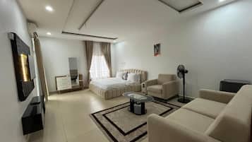 In-room safe, desk, laptop workspace, blackout drapes