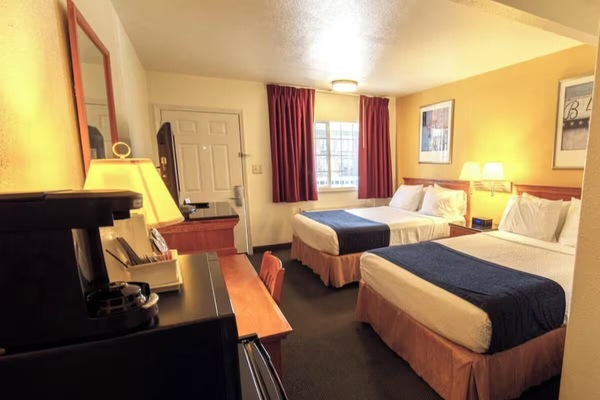 Settle in and stretch out with two plush beds.