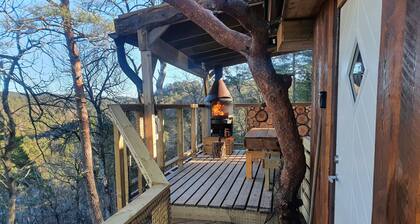 Treetop cabin south of Norway, a nice and cozy getaway