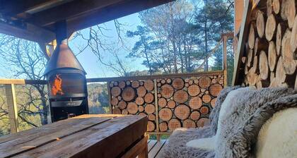 Treetop cabin south of Norway, a nice and cozy getaway