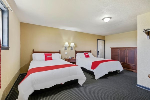 Settle into a spacious room with two comfy beds.