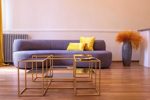 Deluxe Apartment, 5 Bedrooms, Patio | Living area - Aerides LUX (Athens)