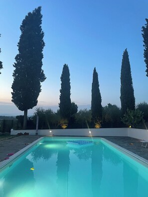 Outdoor pool - LEONARDO DA VINCI VILLA - CHIANTI - TUSCANY (Toscana)