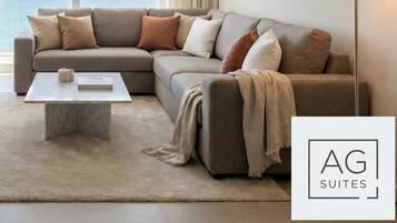 Cobertura superluxo, vista para a praia | Área de estar