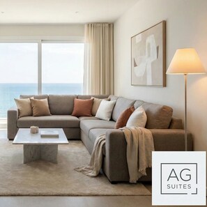 Luxury-Penthouse, Strandblick | Wohnbereich